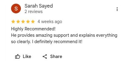 Google review for Dr Mohamed Abdelghany – Sarah Sayed